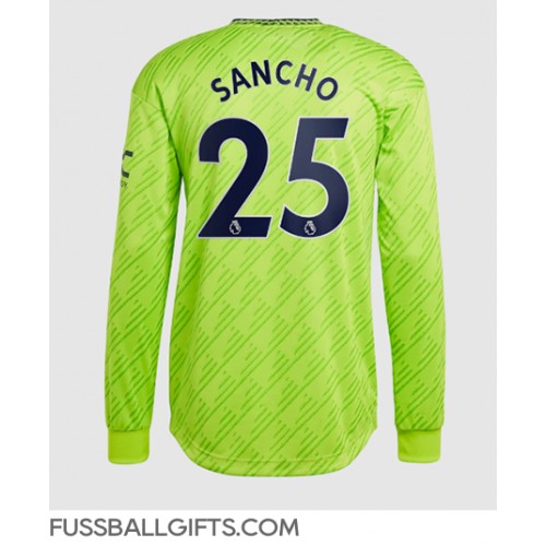 Manchester United Jadon Sancho #25 Fußballbekleidung 3rd trikot 2022-23 Langarm